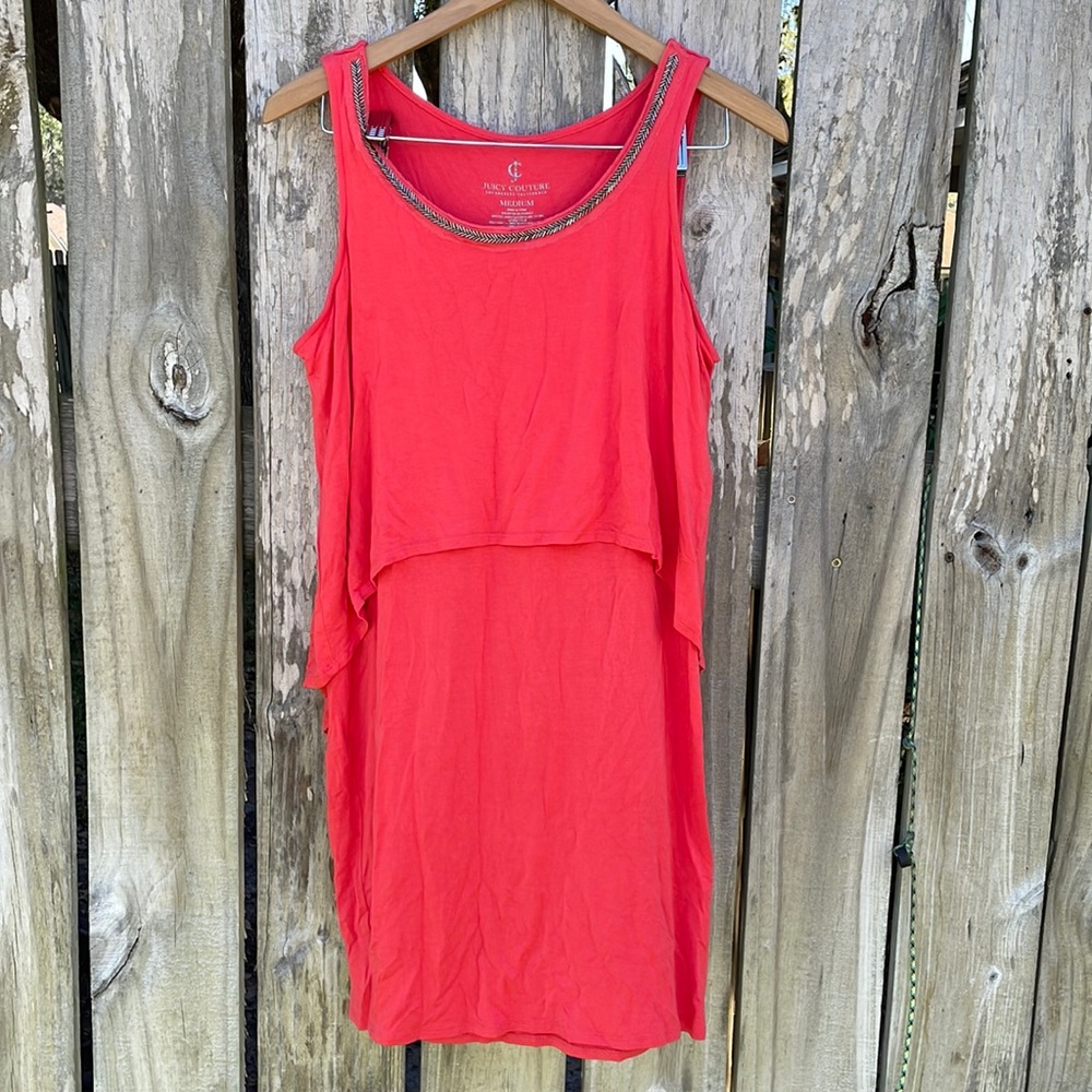 Juicy Couture Split Back Dress Sz M EUC